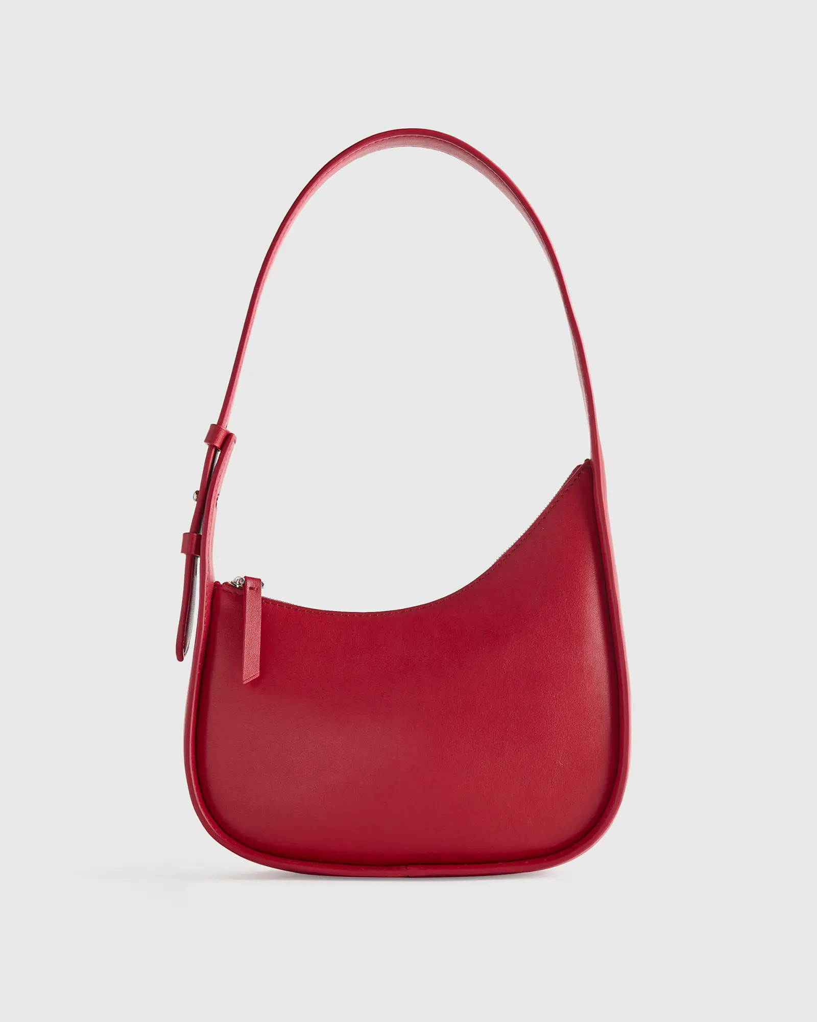 Italian Leather Asymmetrical Mini Shoulder Bag | Quince