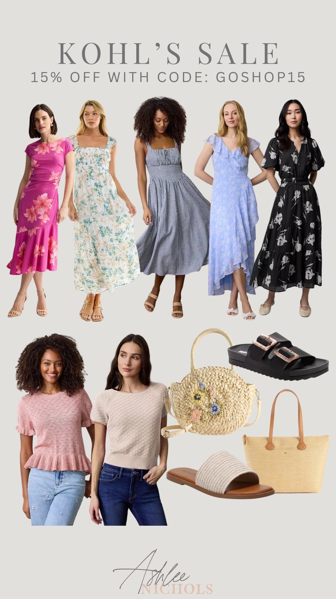 15% off Kohl’s with code: GOSHOP15

Spring dress, spring sweater, double buckle sandals, spring bag

#LTKSeasonal #LTKSaleAlert #LTKootd