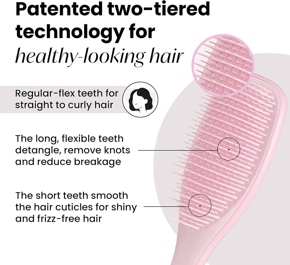 Tangle Teezer Ultimate Detangler Hairbrush for Wet & Dry Hair, Eliminates Knots & Reduces Breakag... | Amazon (US)