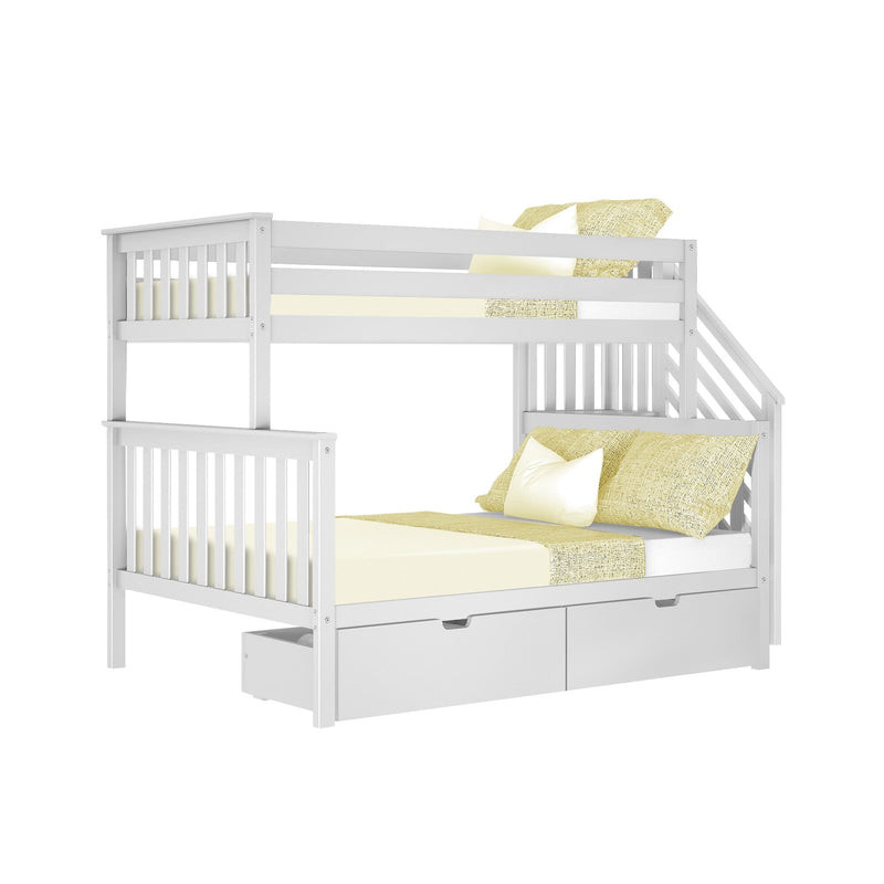 Twin Over Full Bunk Bed With Stairs & Storage Drawers | max & lily
