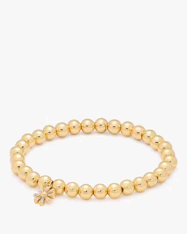 Rainbow Joy Flower Charm Stretch Bracelet | Kate Spade (US)