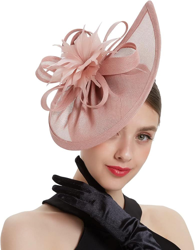 Lady Flower Fascinators Hats with Headband and Clips | Amazon (US)