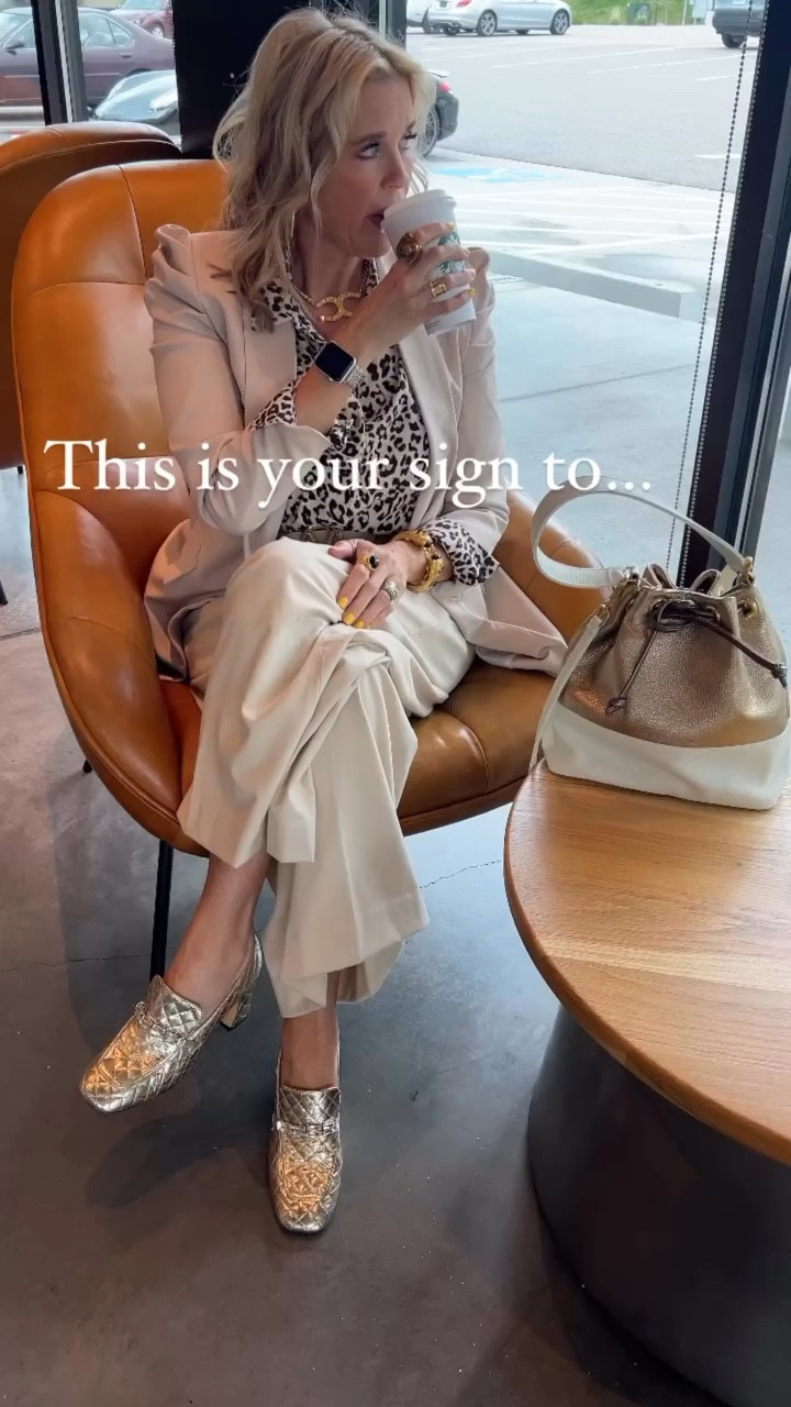 This is your sign to…

Get dressed up…

And grab a coffee☕️

Because you deserve it

It’s the little things
In life… that can make
A BIG difference!

*When you get dressed,
Your mood gets lifted, you feel better… and when you take a little time for yourself, like grabbing your favorite drink at your favorite little shop, that 30 min for yourself,  helps you do better✔️

When you take time for YOU, YOU can do more for others.

Fill your cup….
Don’t drain your cup❤️❤️❤️

*Lessons we learn in aging
midlife is good✔️

Did this post resonate with you? 
Then 
-❤️LIKE the post
-Comment your WHY? Below⬇️
-SHARE with a friend you think would also like😘

🚨(Did you know engaging in posts you like, helps you to continue to see post from the people you follow) 

Not engaging (just watching)  the algorithm, assumes it’s NOT content you want to see… and shows YOU less of it🥲

🤍🌸Thank you for Following along and engaging 🤍😘 It means the world to me🤍🌸🤍🌸

Outfit details:
Everything fits tts 

#midlifejourney #midlifeadvice #chicatanyage lifeadvice agepride ageisjustanumber