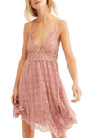 Click for more info about Adella Lace & Burnout Velvet Slipdress