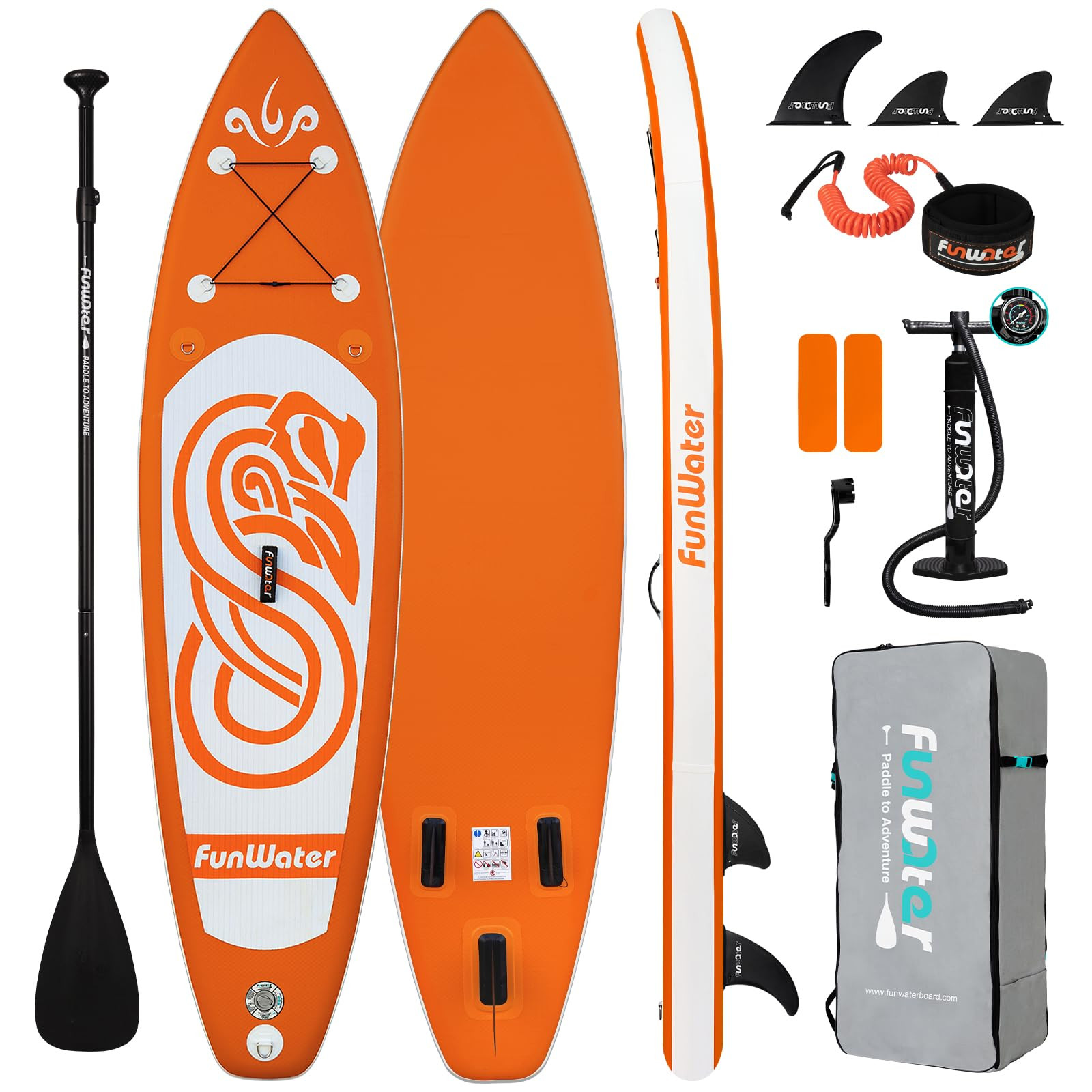 FunWater Inflatable Stand Up Paddle Board with Premium SUP Paddleboard Accessories, Wide Stable A... | Amazon (US)
