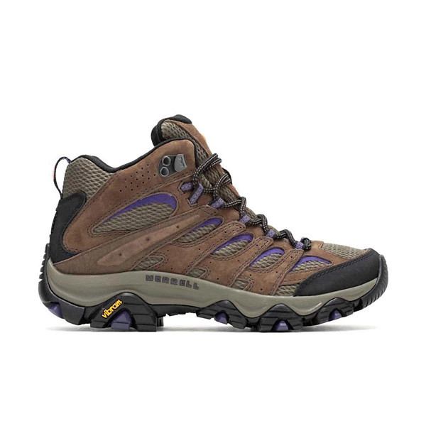 Women's Merrell Moab 3 Mid Hiking Boots 8.5 Bracken/Purple | Scheels