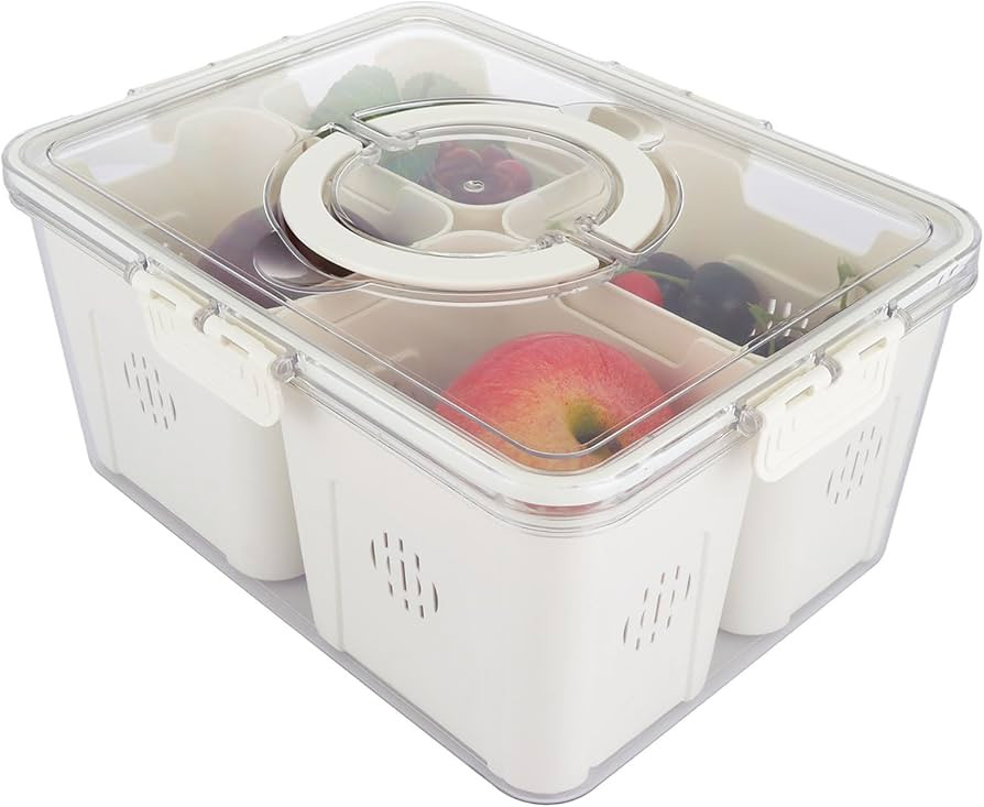 Airtight Fruit Storage Containers for Fridge with Lids & Handle, BPA-Free Food Storage Container ... | Amazon (CA)