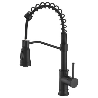 Gulches Kitchen Faucet with Pull Out Sprayer Black Stainless Steel Single Handle 
 Kitchen Sink Faucets | Target