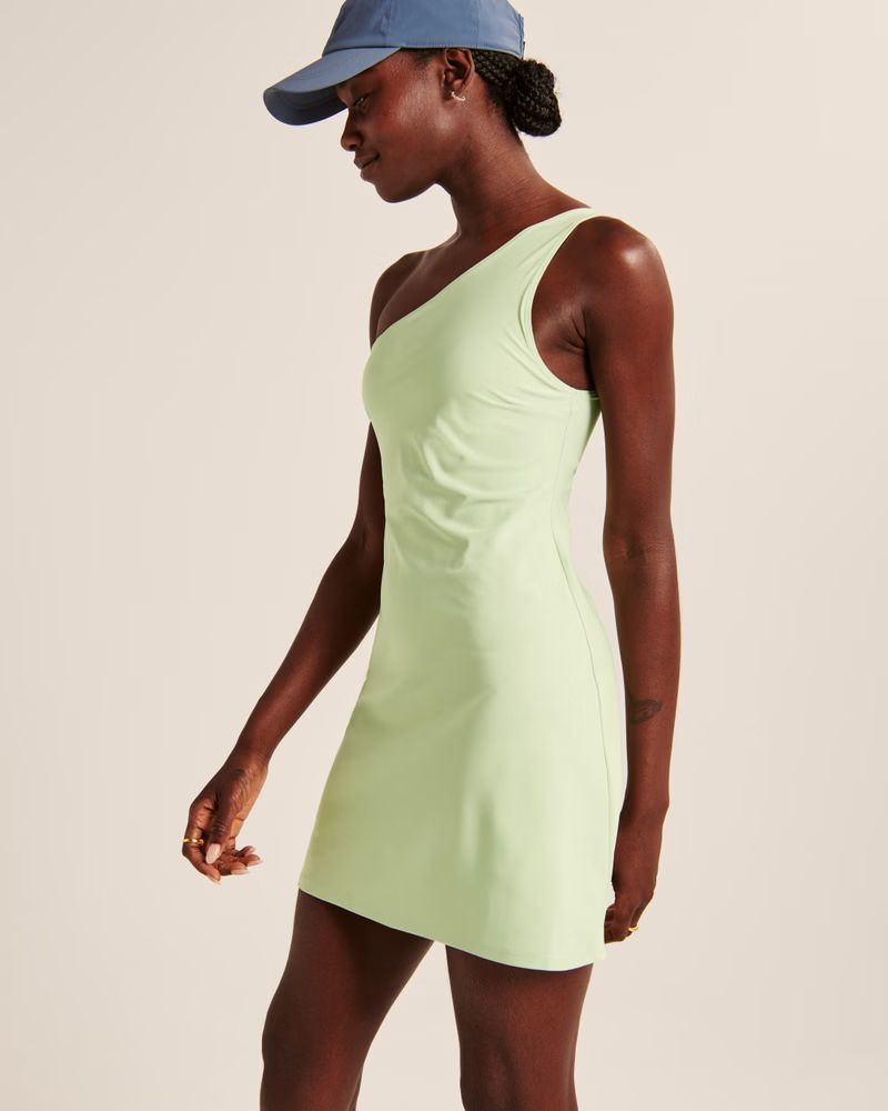 Women's One-Shoulder Traveler Mini Dress | Women's Dresses & Jumpsuits | Abercrombie.com | Abercrombie & Fitch (US)