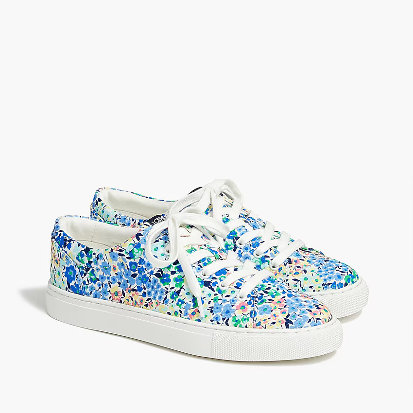 Factory: Printed Road Trip Canvas Sneakers For Women | J.Crew Factory