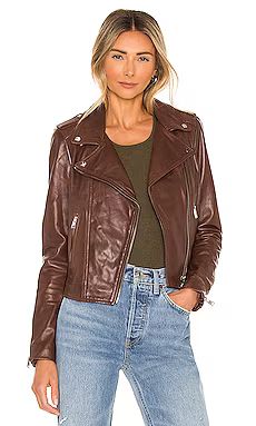 LAMARQUE Donna Jacket in Chocolate from Revolve.com | Revolve Clothing (Global)