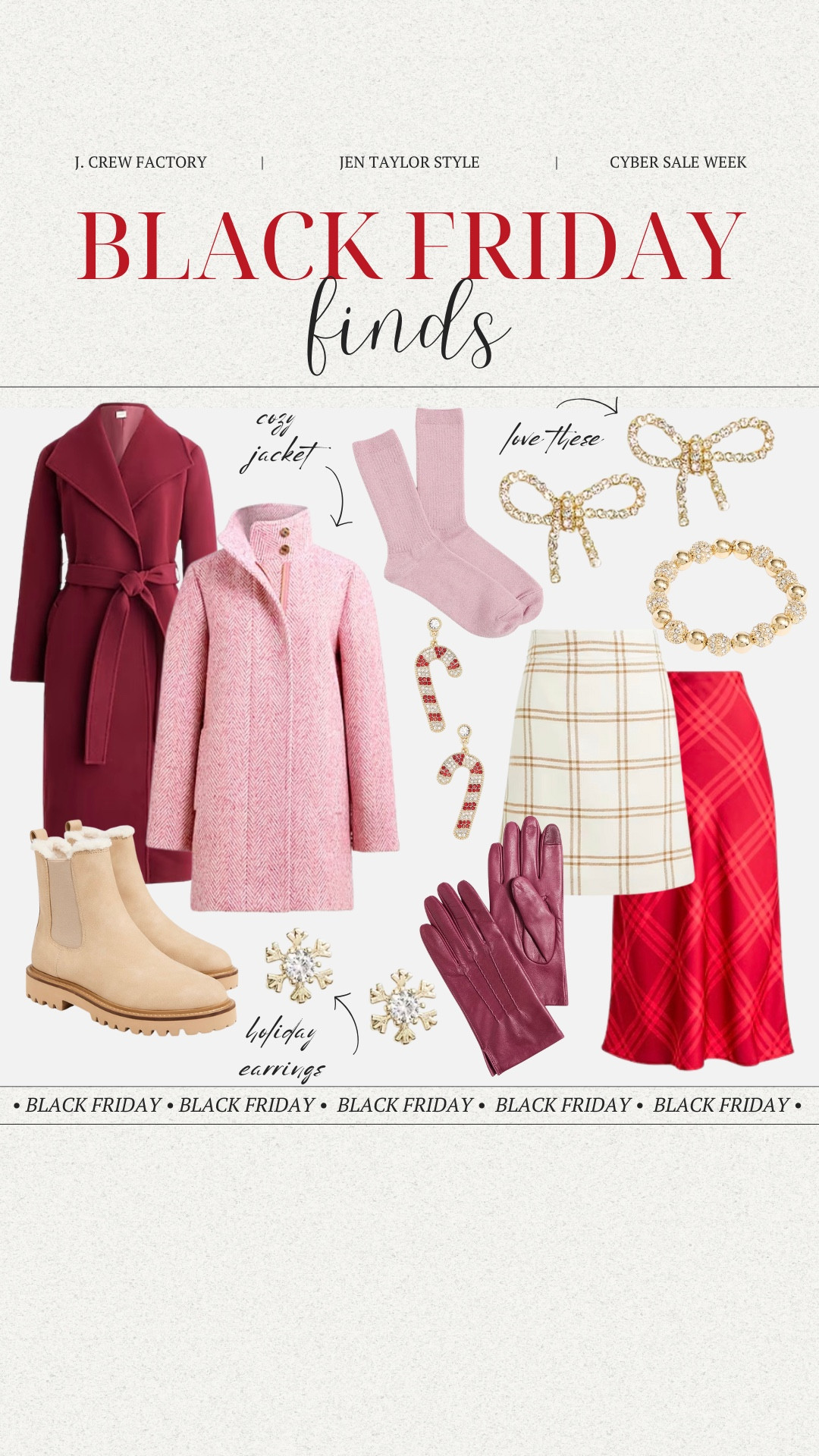 Get ready for the holidays with J.Crew Factory’s Black Friday finds! From cozy coats to festive skirts and chic accessories, they have everything you need to elevate your winter and Christmas style. 

#LTKSaleAlert #LTKPlusSize #LTKCyberWeek