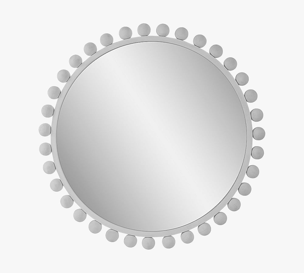 Belle Beaded Round Mirror | Pottery Barn (US)