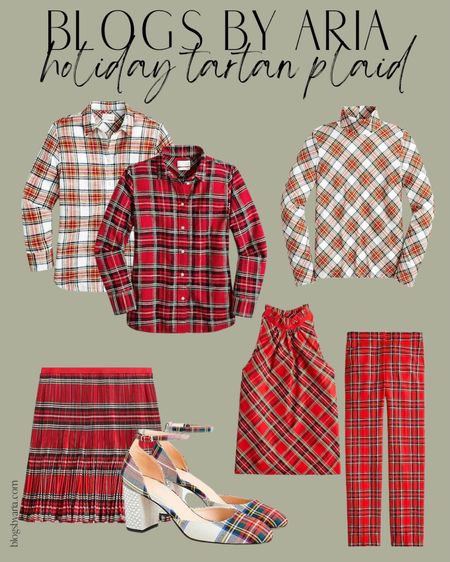Holiday tartan plaid must haves for a festive holiday season. These are perfect to wear to a Christmas party to a dinner out with friends, or just to fill an extra touch of holiday cheer! 

#LTKHoliday #LTKstyletip #LTKSeasonal