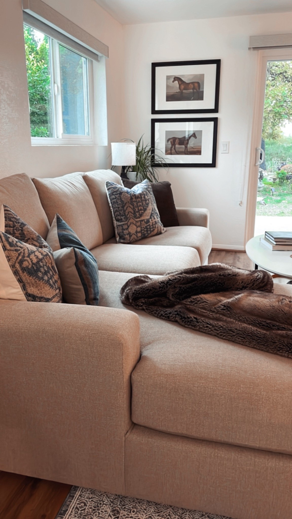 Budget friendly couch with chaise from Ashley Home Store. This is the Larce 2 piece sofa with chaise in fabric option: Dune. 

The chaise lounge can be left or right facing. 👍🏻

The Larce also comes in several sectional sizes and configurations. 

#LTKOver40 #LTKHome