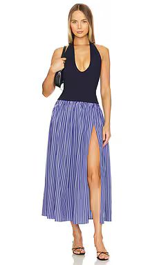 Lovers and Friends Andi Maxi Dress in Navy Stripe & Solid from Revolve.com | Revolve Clothing (Global)