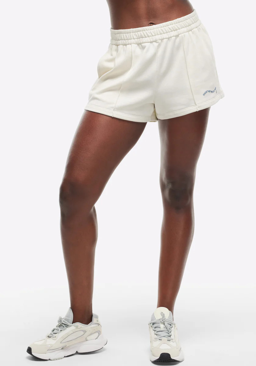 French Terry 3" High Rise Pintuck Shorts | Peloton Apparel