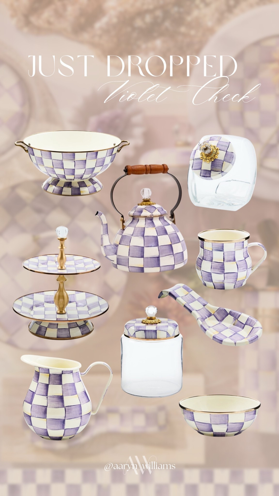 Just dropped: VIOLET CHECK 💜
Obsessed with this color from Mackenzie-Childs

#mackenziechilds #newarrivals #violetcheck #kitchenanddining #interiordesign

#LTKHome