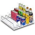 Fully Assembled Drink Beverage Fridge Organizer, Automatic Self-Pusher Glide, Adjustable Width, S... | Amazon (US)