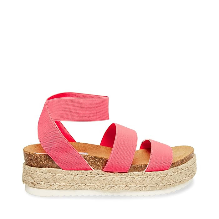 Steve Madden Kimmie Espadrille Sandal (Pink Neon) Women's Shoes | Zappos