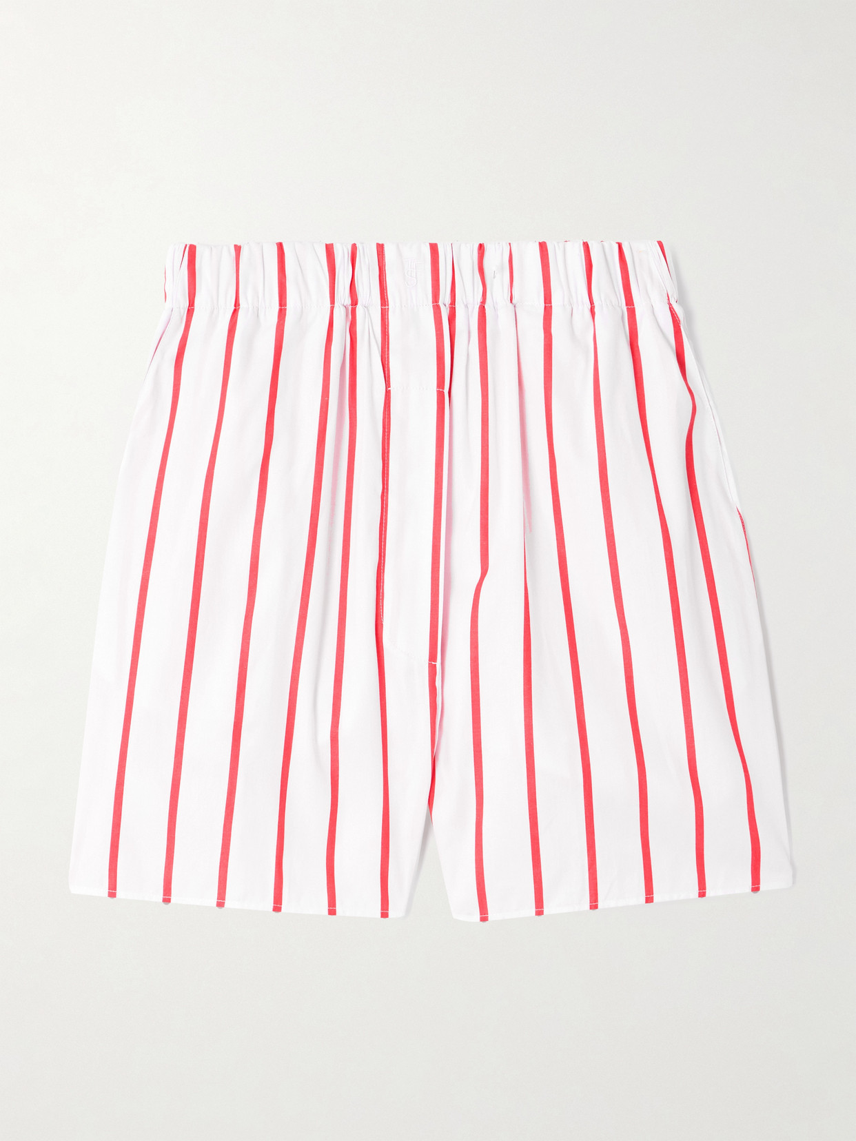 The Frankie Shop - Lui Striped Cotton-poplin Shorts - White | NET-A-PORTER (UK & EU)