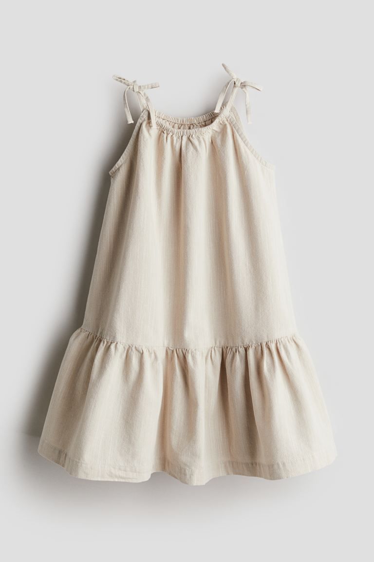 Sleeveless Dress - Light beige - Kids | H&M US | H&M (US + CA)