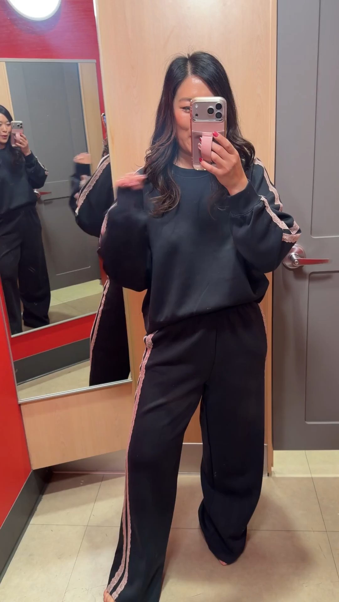 This new Target sets!?? So good!! 
Black Lace Top: Medium
Black Lace Pants: Medium

target set, women’s sweat set, trendy casual outfit, petite friendly, women’s fashion, target finds 

#LTKPetite #LTKootd #LTKSeasonal