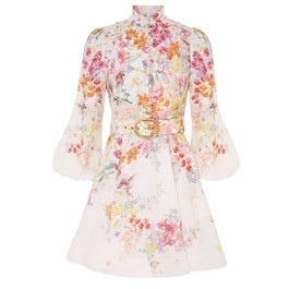 Natura Buttoned Mini Dress | ZIMMERMANN (UK)