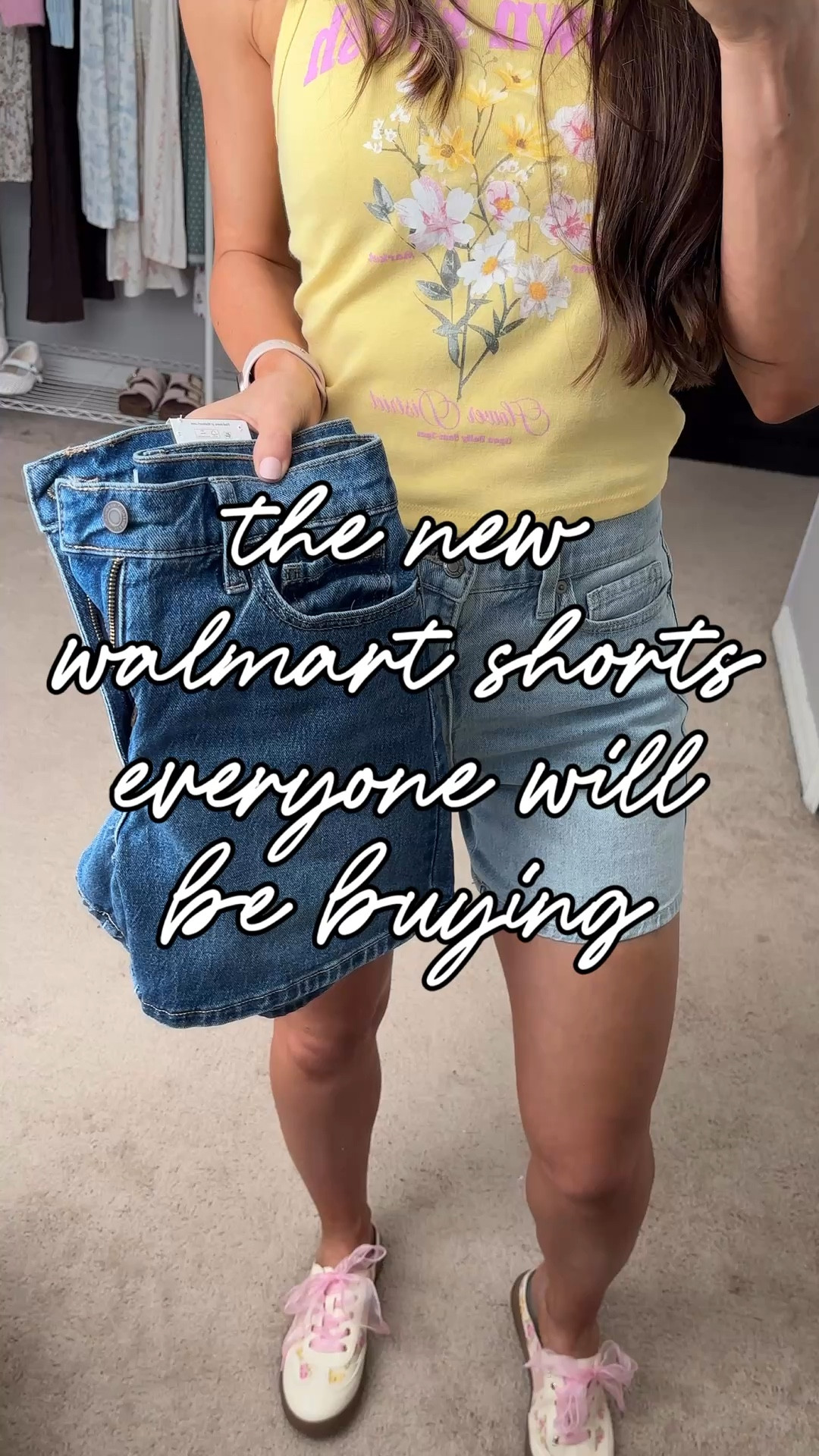 The Walmart shorts everyone should be buying!! 😍👌🏻 these are perfect in allll the ways!

**sizing:
•Time and tru 5in denim shorts: 2, fit tts
•Butter Yellow tank: small, fits tts
•Seashell cropped tee: medium, fits slightly oversized
•White seashell motel tee; small, fits oversized 
•Raffia sandals: 8, I’m usually an 8.5 but these fit great 
•Floral sneakers: 8, I’m usually an 8.5, but these fit perfect 
•Lace sneakers: 8.5, fit tts


#walmartfashion #walmartspringfashion #walmartoutfits

#LTKTall #LTKSeasonal #LTKootd