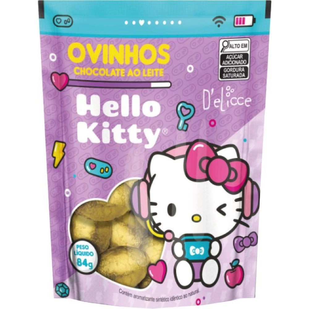 Mini Ovos Hello Kitty Chocolate ao Leite 84g - D'elicce  em Promoção na Americanas | Americanas (BR)