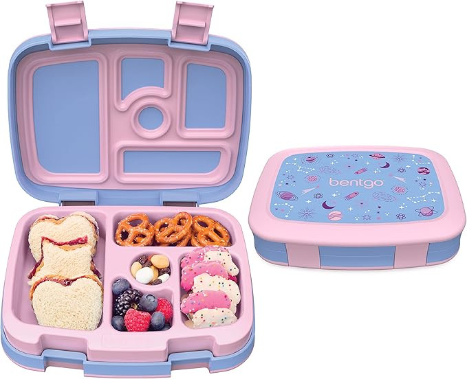 Bentgo® Kids Prints Leak-Proof, 5-Compartment Bento-Style Kids Lunch Box - Ideal Portion Sizes f... | Amazon (US)