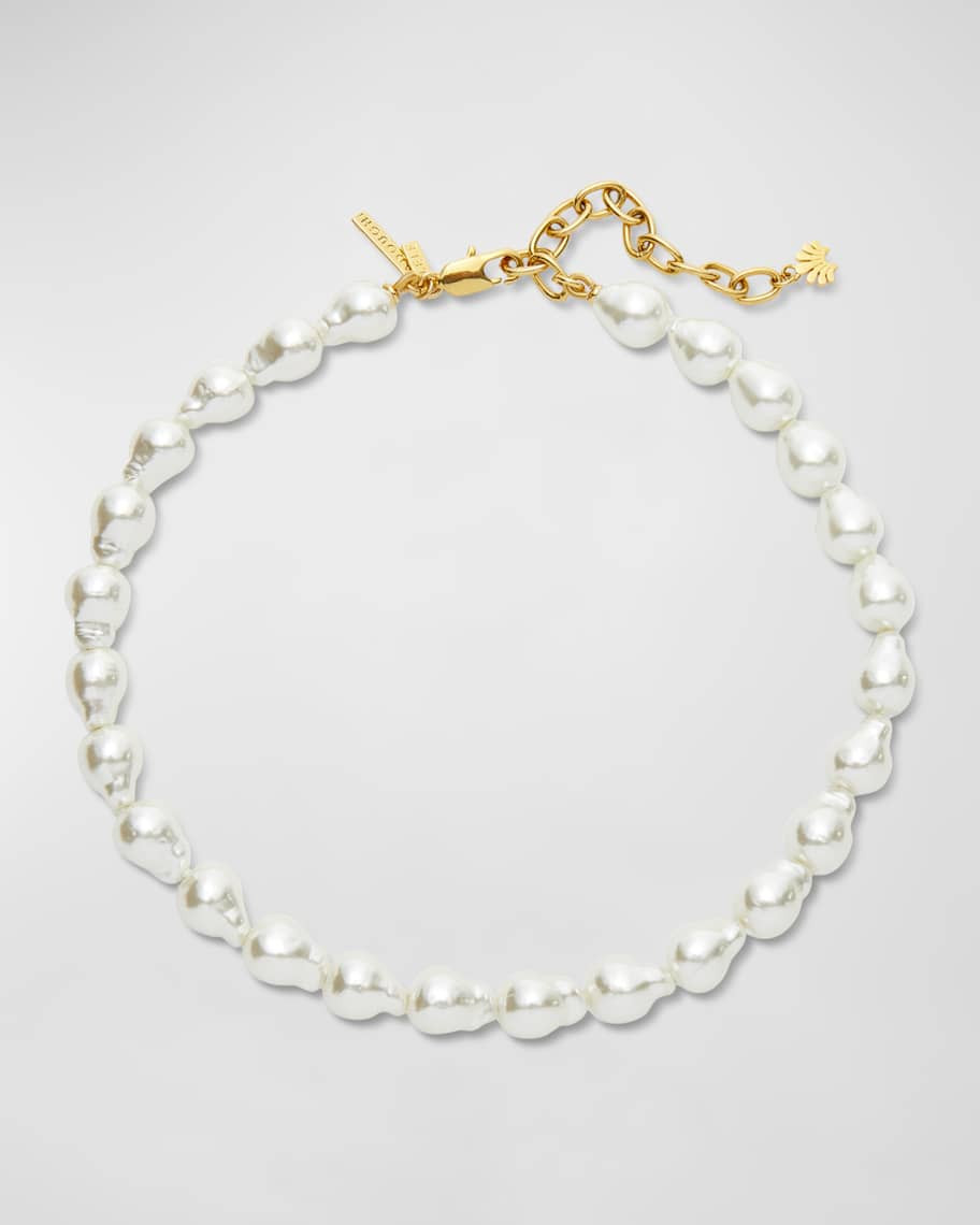 Lele Sadoughi Baroque Pearly Collar Necklace | Neiman Marcus