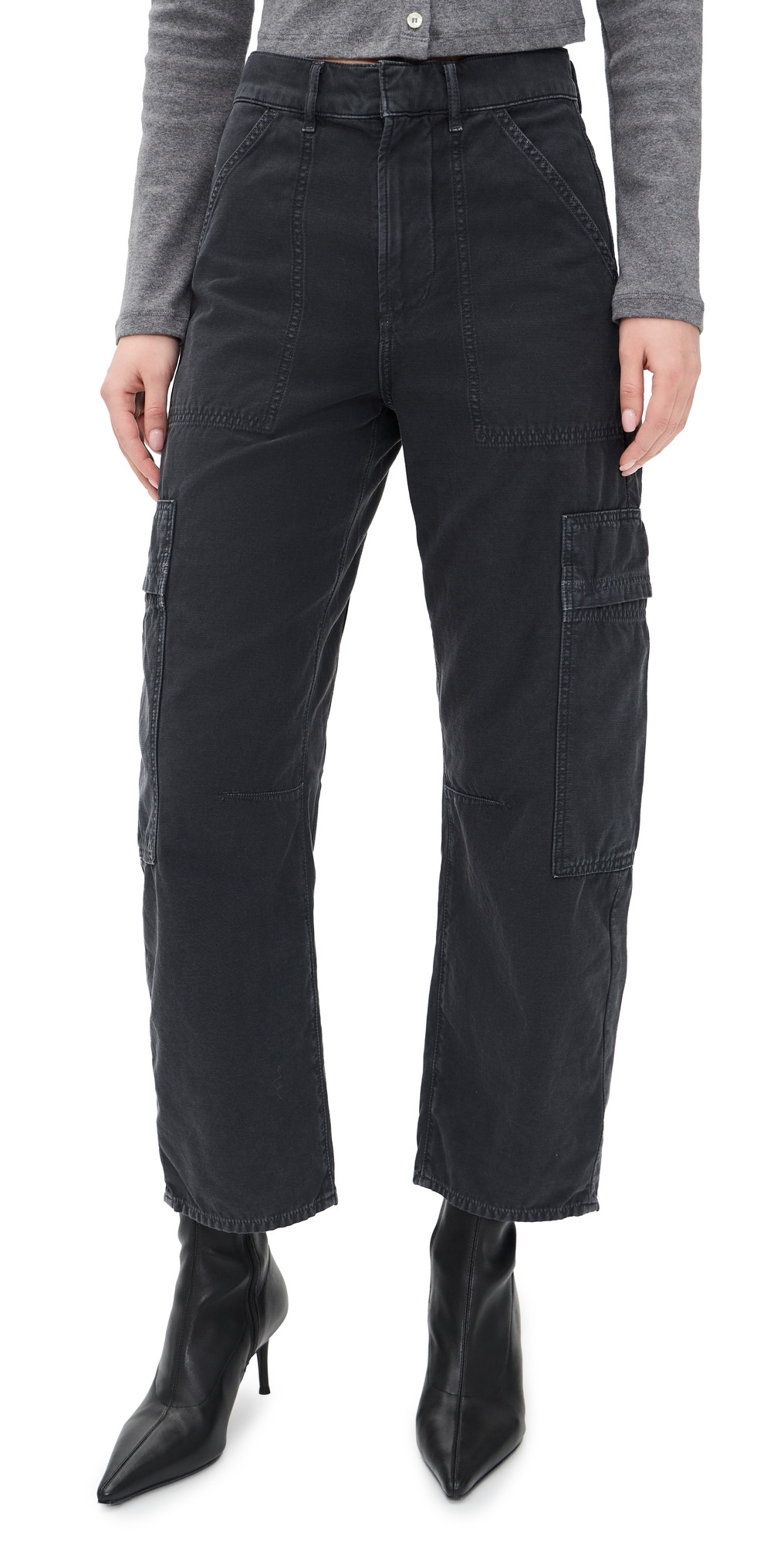 Citizens of Humanity Marcelle Cargo Pants Washed Black 23 | Shopbop