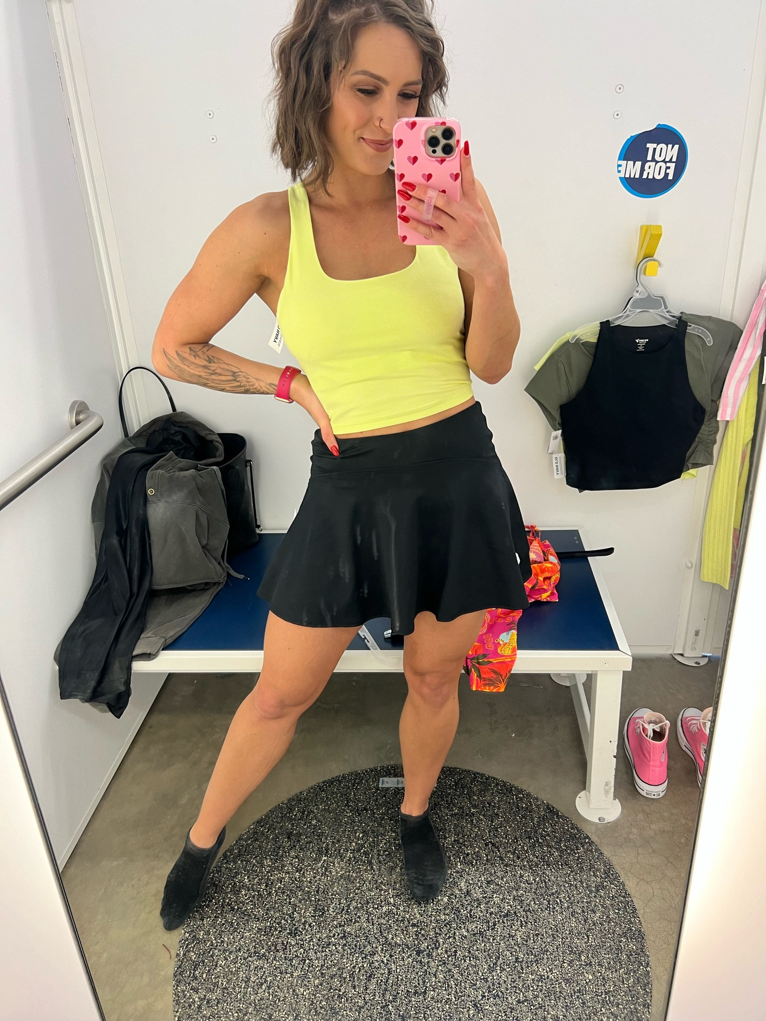 Love this bra tank and skort. The shorts underneath have a pocket as well! I’m wearing a small in the skirt, medium in the top  

#LTKsalealert #LTKSeasonal #LTKfindsunder50