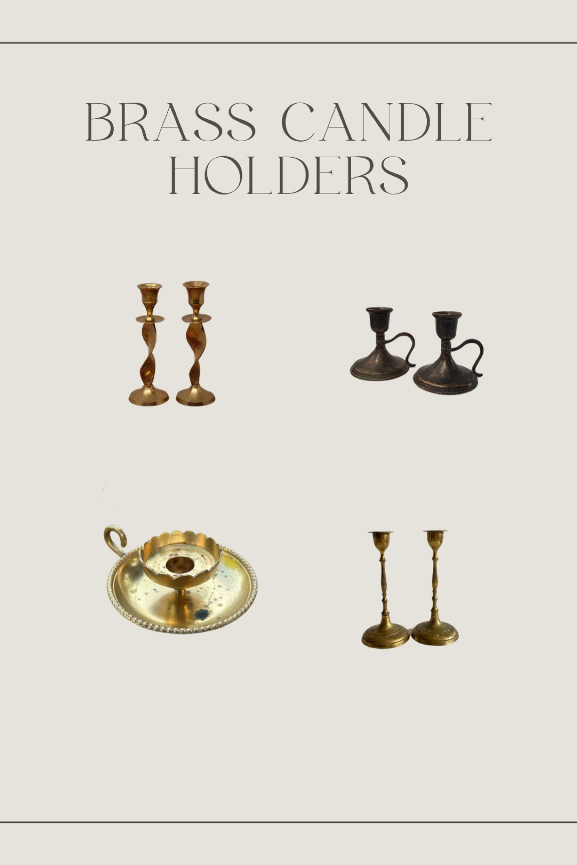 Brass tapered candle holders

#LTKitbag #LTKunder100 #LTKSeasonal