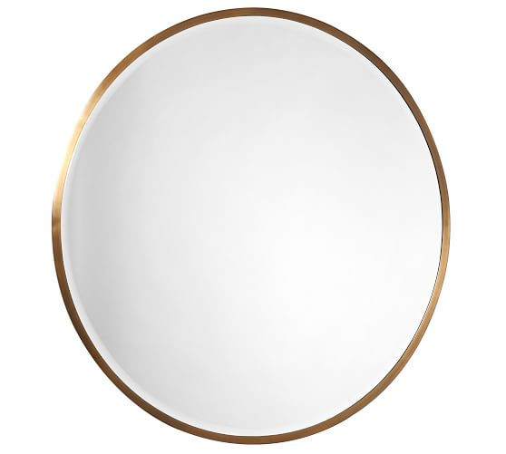 Layne 49" Round Wall Mirror | Pottery Barn (US)