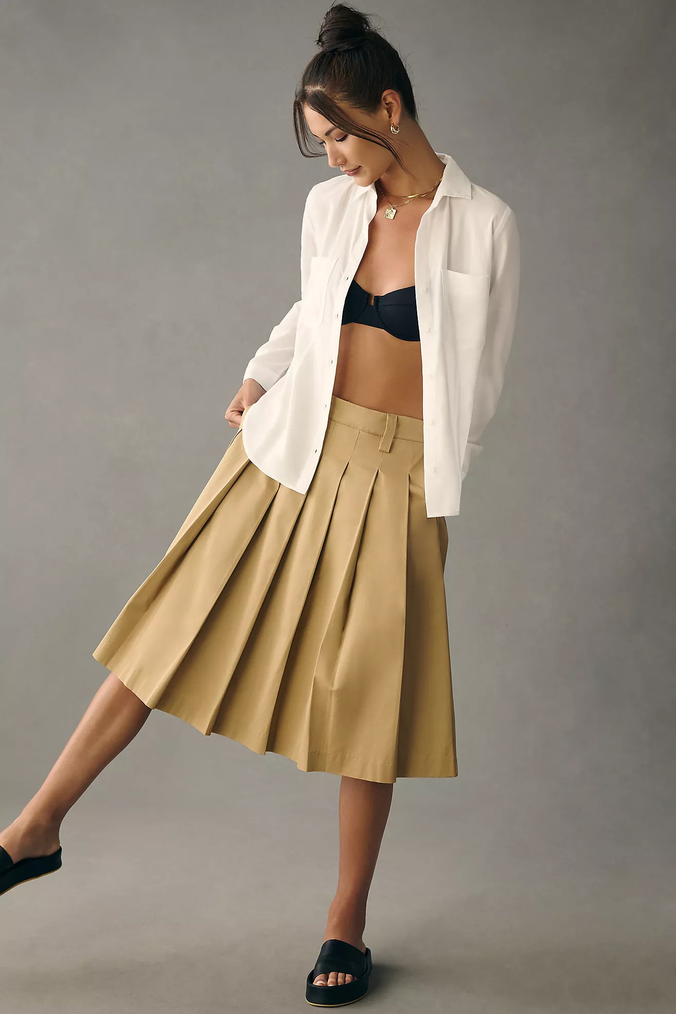 Cloth & Stone Seamed Buttondown Shirt | Anthropologie (US)