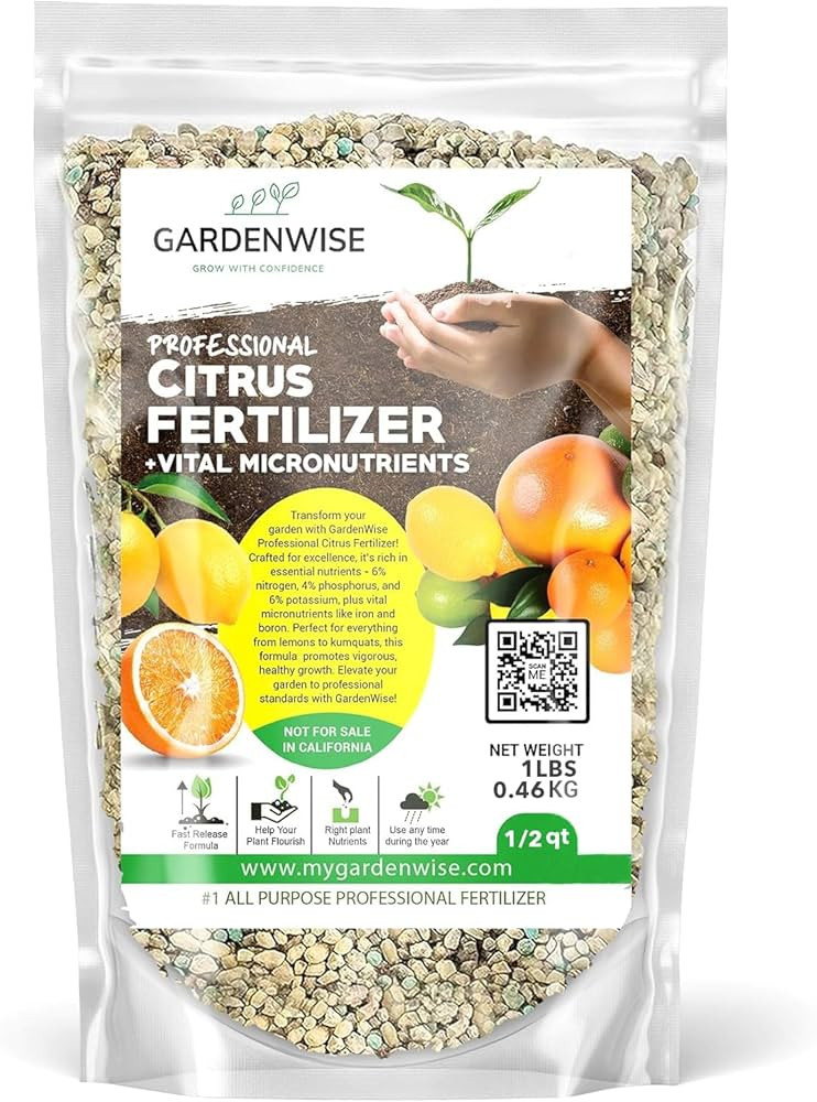 Professional Citrus Fertilizer + Vital Micronutrients; Perfect Balanced NPK for All Citrus; for I... | Amazon (US)