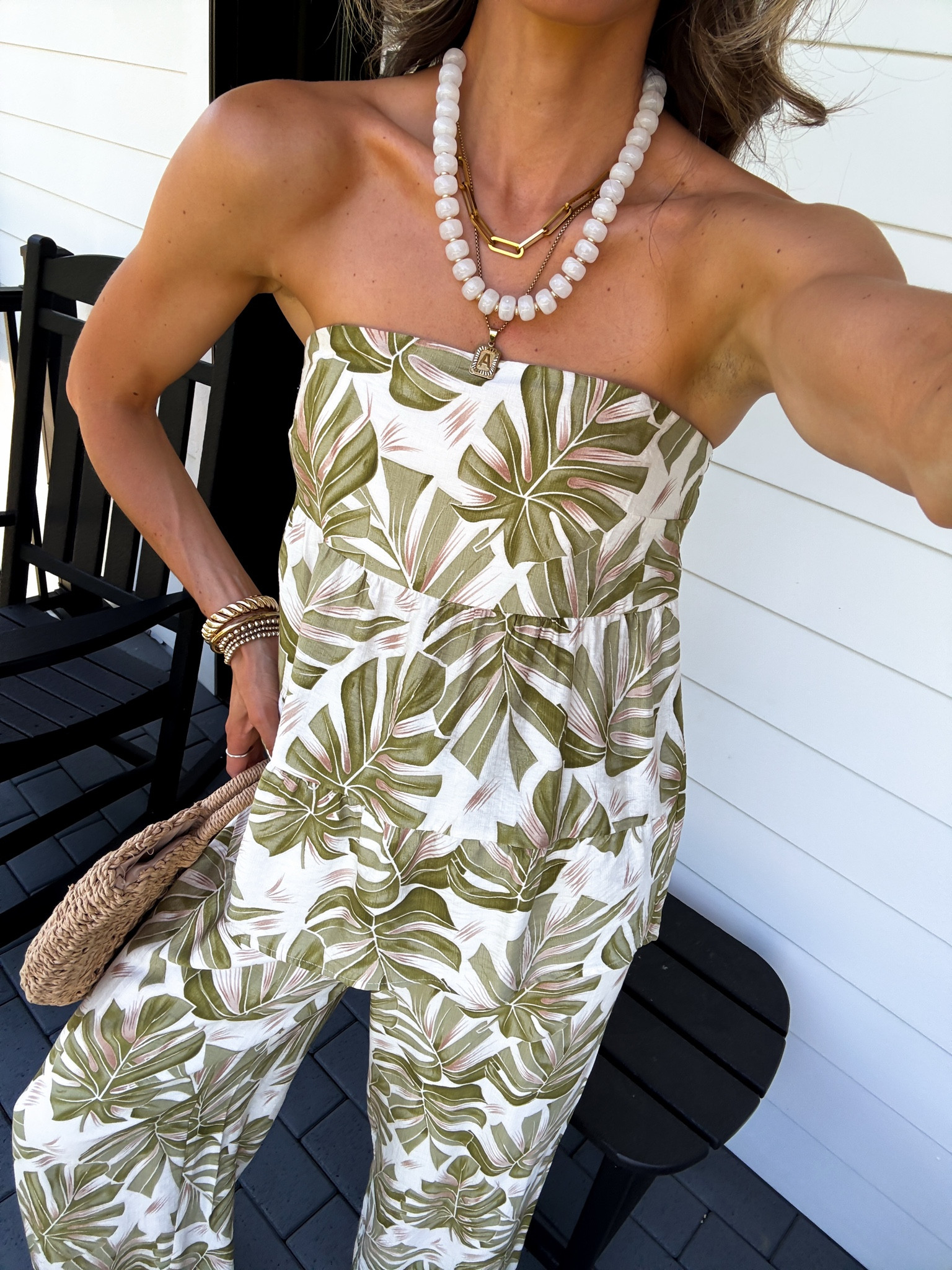 Wearing a size small two piece set with removeable straps.

#LTKmorningroutine #LTKSaleAlert #LTKTravel