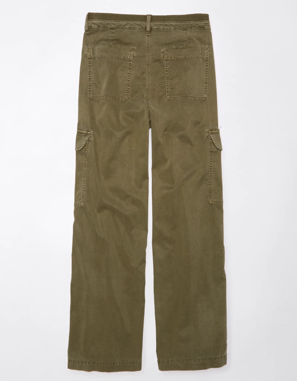 AE Stretch Curvy Super High-Waisted Baggy Wide-Leg Cargo Pant | American Eagle Outfitters (US & CA)