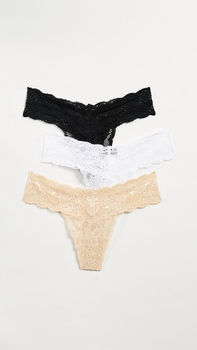 Never Say Never Cutie 3 Pack Low Rise Thongs | Shopbop