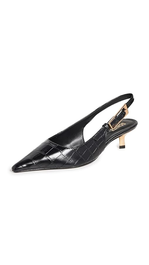 SCHUTZ Women's Lana Croco Slingback Pumps | Amazon (US)