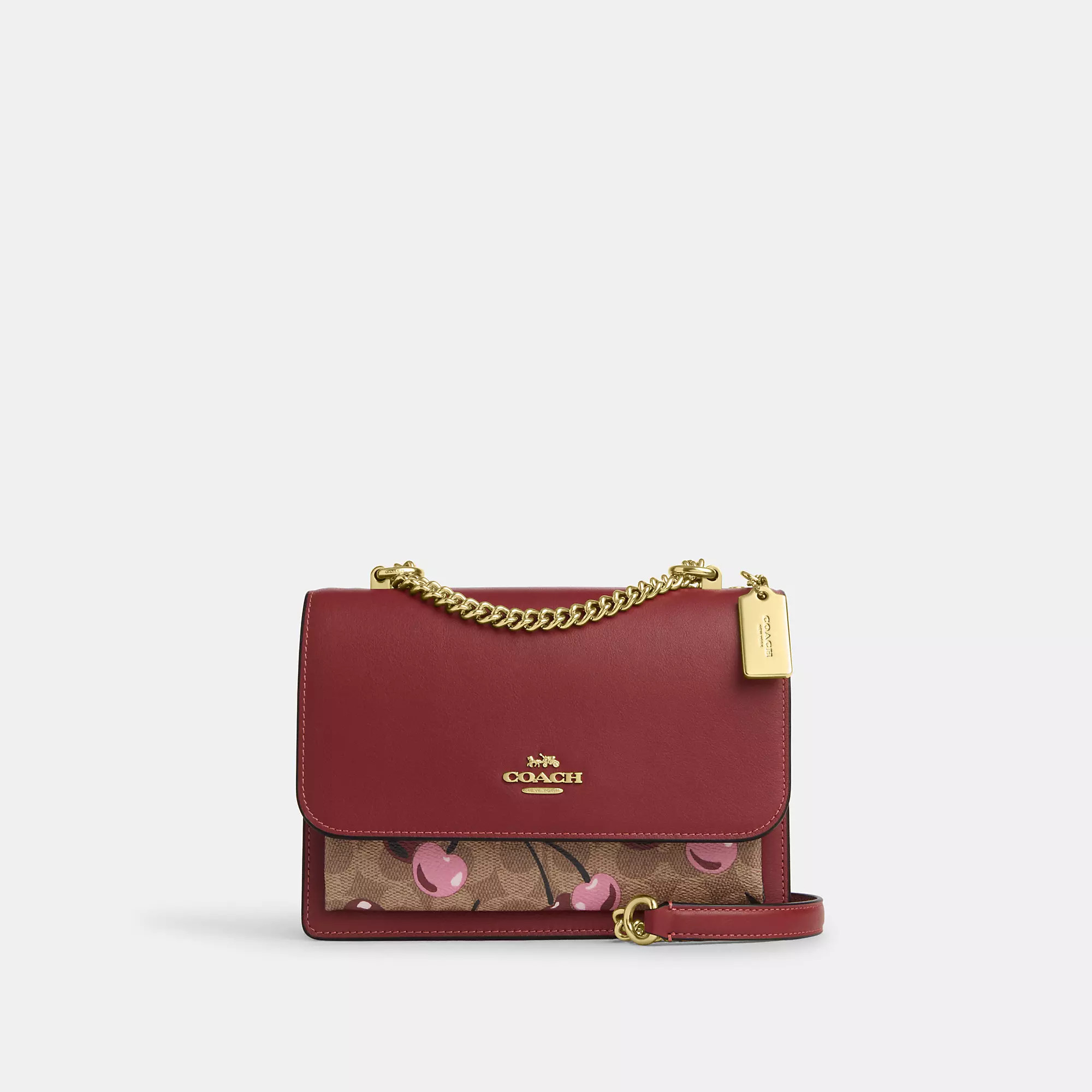 Coach Outlet Klare Crossbody Bag In Signature Canvas With Cherry Print | Shop Simon