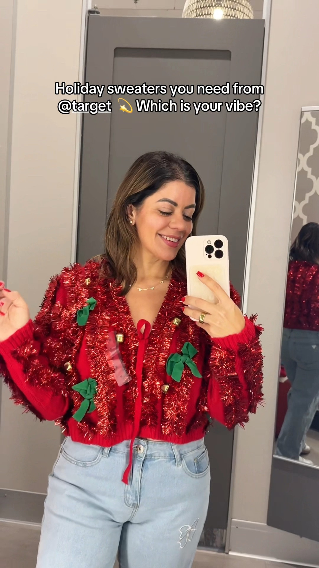 Target holiday try-on! 🎄✨
I can’t decide which festive sweater/cardigan to bring home, so I need you!
Comment 1–5and tell me which one is your fave! 💚🎄❤️

#TargetFinds #HolidayStyle #TargetStyle #ChristmasOutfit #TryOnHaul @target 


#LTKGiftGuide #LTKHoliday #LTKootd