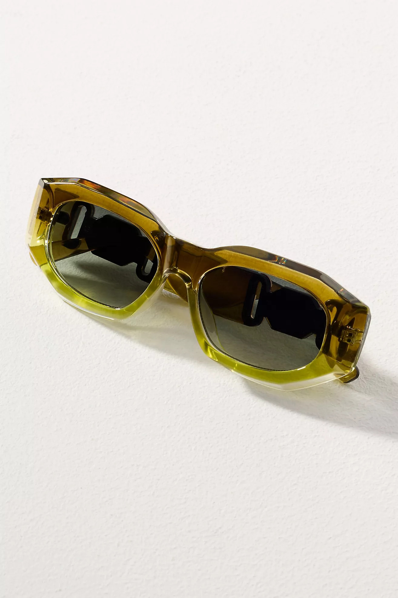 I-SEA Ombre Deco Rectangle Sunglasses | Anthropologie (US)