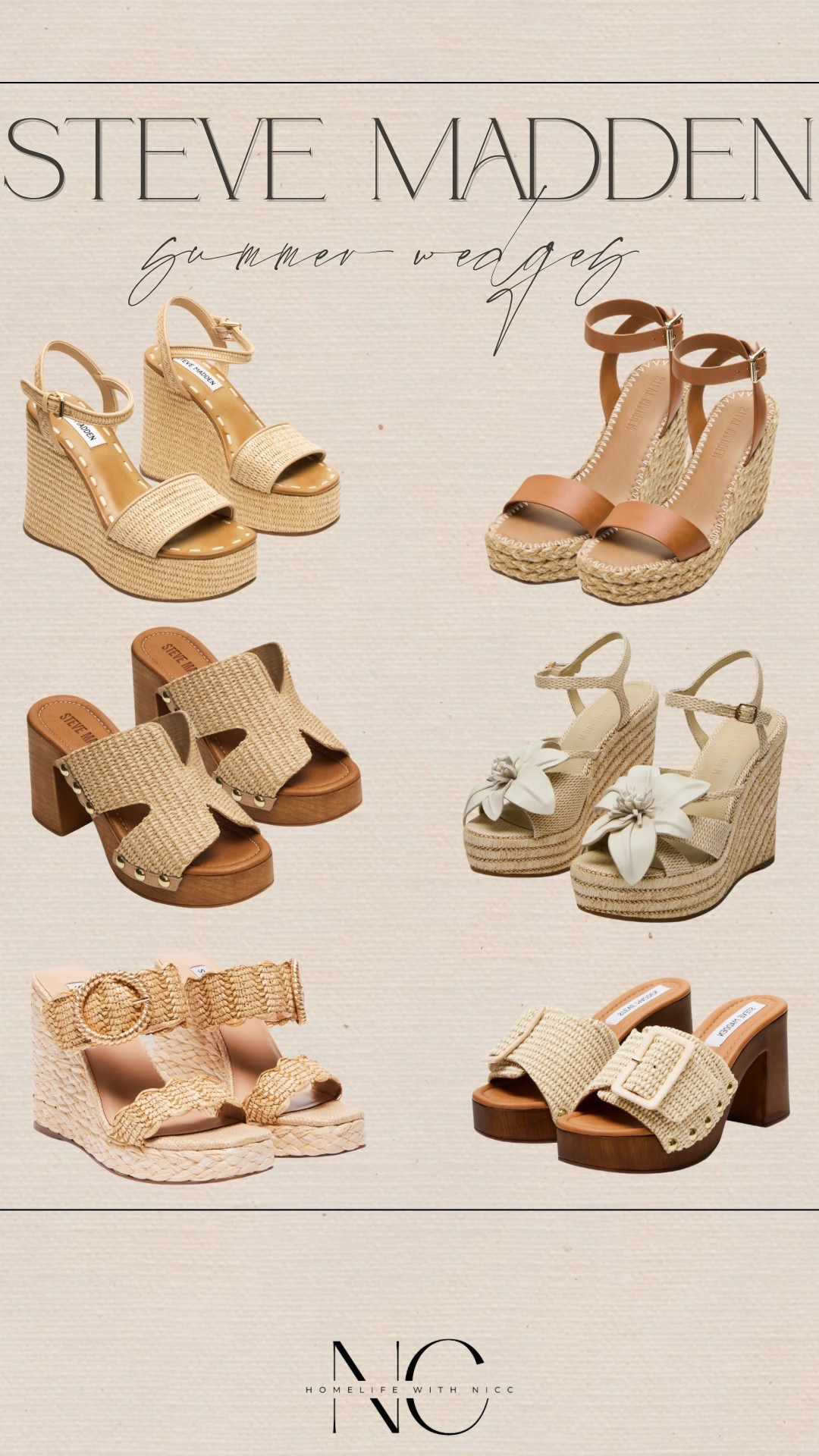 Summer wedges from Steve Madden! Loving their Raffia look! Perfect for a day, night or your upcoming vacation! Get an extra 20% off with code EXTRA!
#stevemadden #shoesale #summershoe #womenshoe #summerwedge #summerheel #raffiawedge #neutralheels #neutralwedges

#LTKStyleTip #LTKSeasonal #LTKShoeCrush