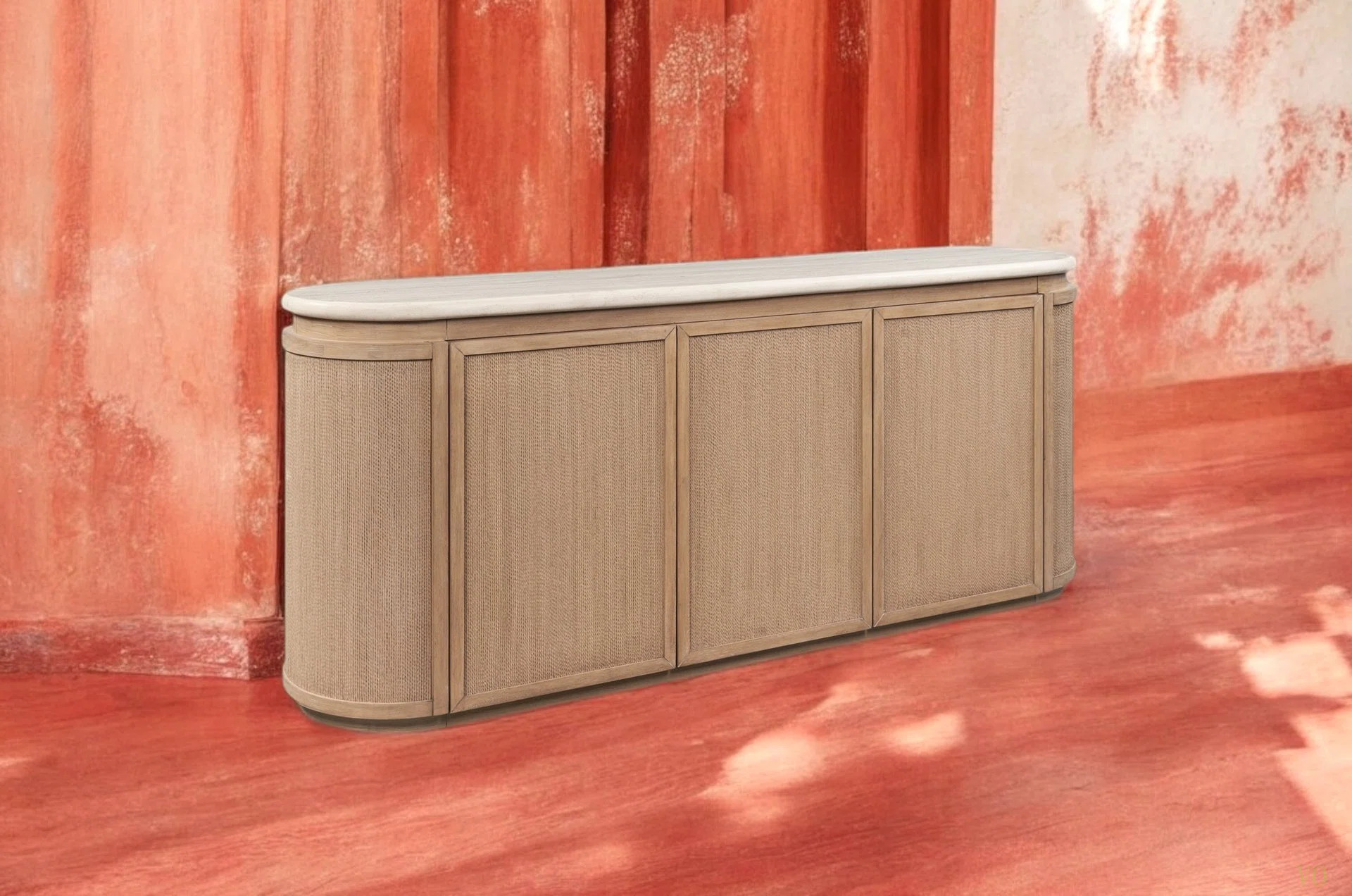 Longshore Tides Rope Front Server Elegant Sideboard With Rope Ideal For Stylish Storage In Dining... | Wayfair North America