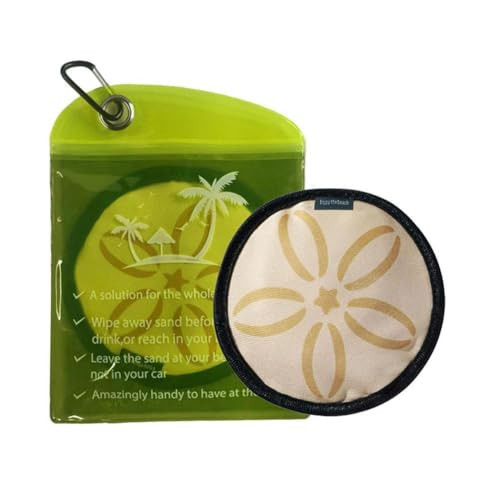 Sand Remover for Beach, 2025 Beach Sand Remover Sand Eraser Wipe, Reusable Sand Removal Beach Accessories for Beach Volleyball Activities (Yellow 1pcs) | Amazon (US)
