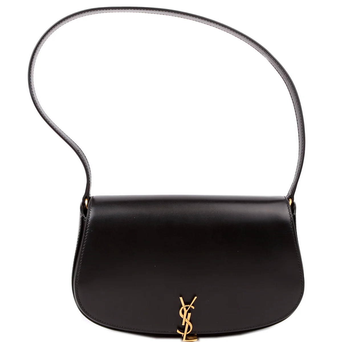 Voltaire Mini Shoulder Box Calfskin Black | Keeks Designer Handbags