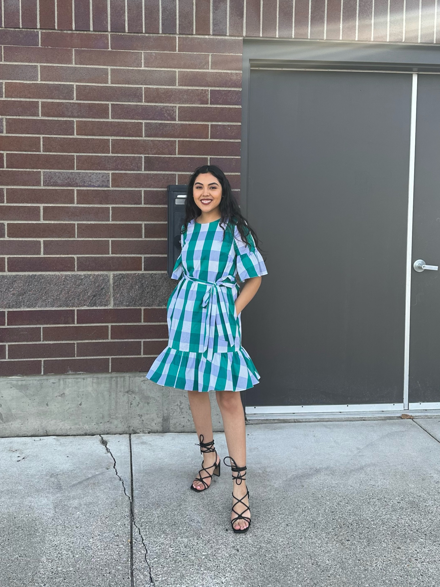 wearing strappy heels from Target
comfortable for the heel size I like how you can tie them however! #target 

#LTKFind #LTKfit #LTKunder50 #LTKstyletip #LTKshoecrush